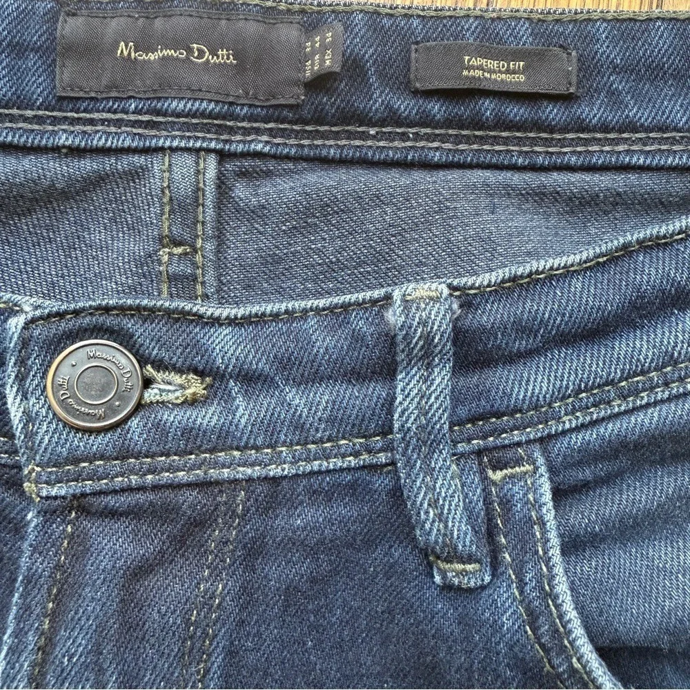 Massimo Dutti Men's Blue Jeans TAPERED FIT size us 34